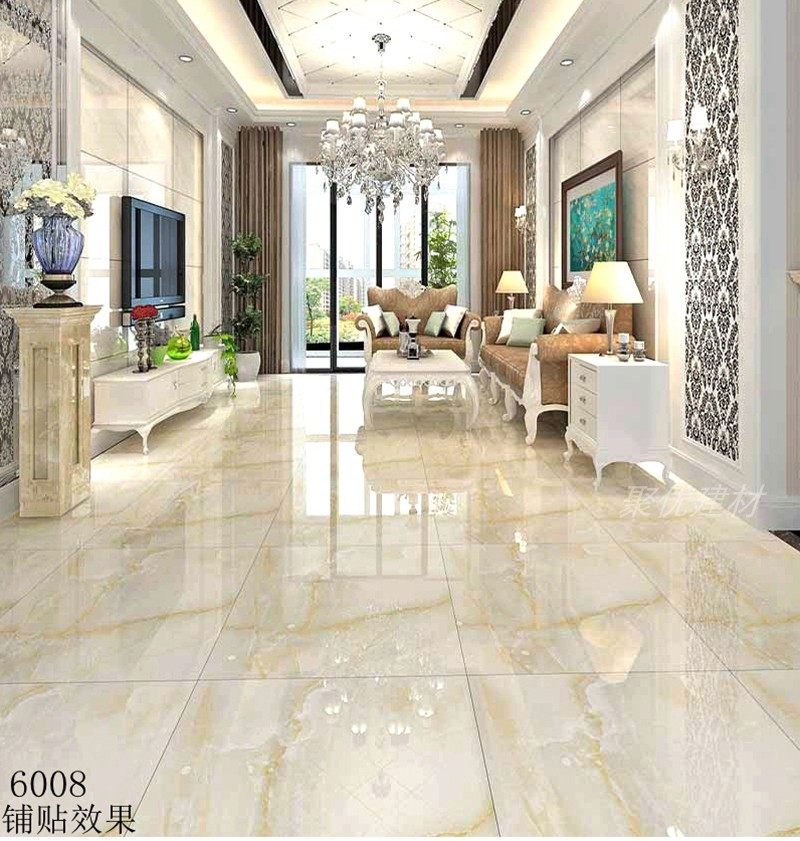 佛山瓷砖仿大理石地砖600 800玉石全抛釉 抛釉砖地板砖 客厅防滑