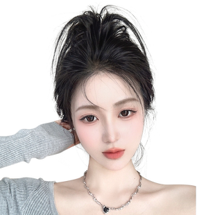 鸡窝头抓夹丸子头假发女高颅顶鸡毛毽子头发苞盘发器后脑勺假发包