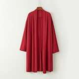 2022风亚麻道袍披风外套立领中长款对襟无扣风衣休闲C018P75，男装风衣，星座409-1