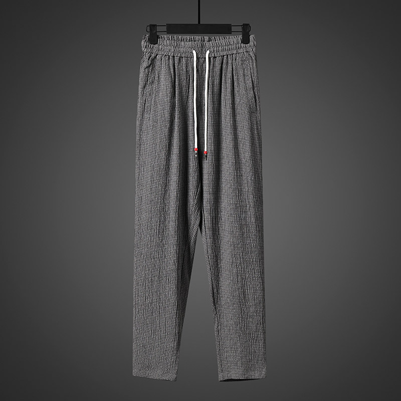 --轻薄风男装冰丝长裤夏季潮大码休闲裤子K007P55，男装休闲裤，星座409-1