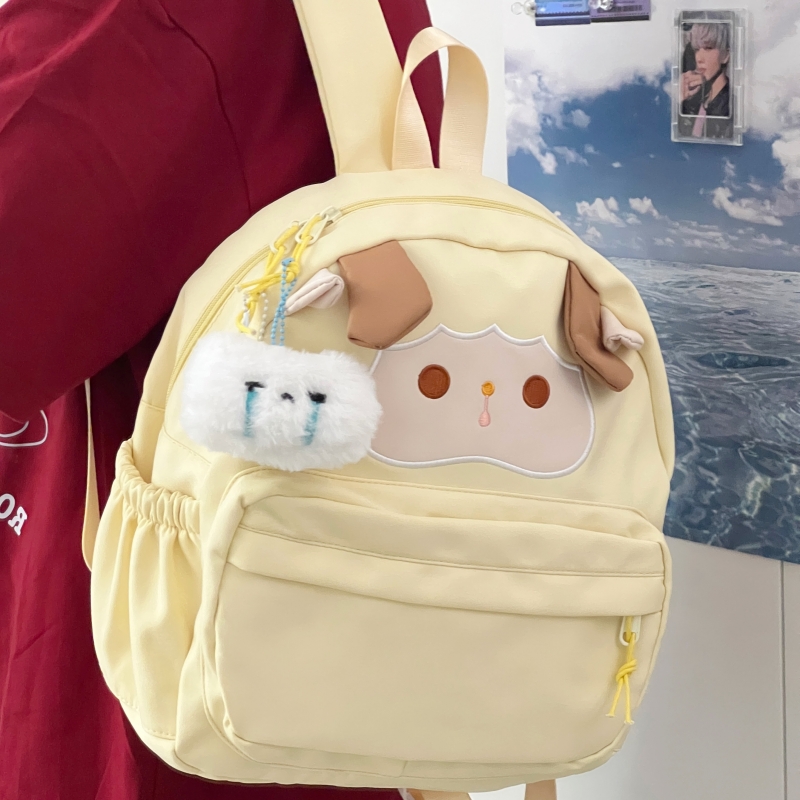 可爱小羊软妹小书包女韩版少女学生迷你双肩包高颜值轻便休闲背包