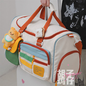 大容量短途旅行包袋男运动干湿分离健身包女独立鞋 仓手提单肩斜挎