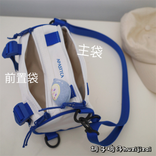 日系原宿复古风圆筒小包包女韩版简约小众设计感潮流百搭斜挎包男