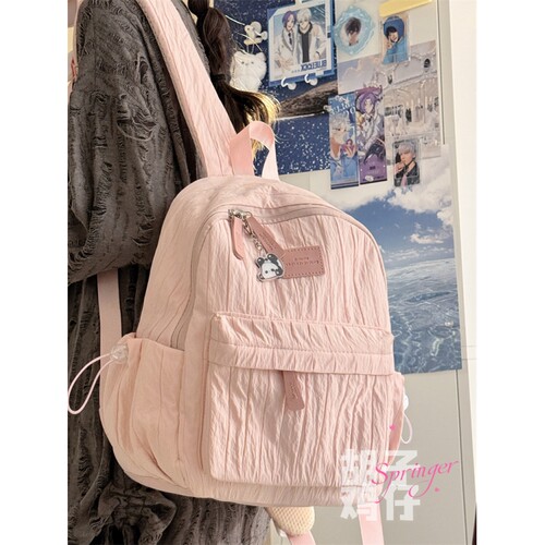 出门就背它，纯色小书包好方便