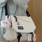 日系原宿复古工装 斜挎包男韩版 少女学生单肩邮差包大容量百搭背包