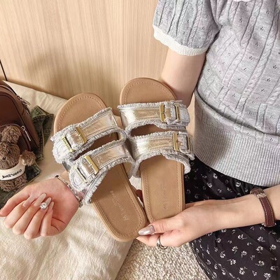 32码33特小码凉拖鞋女夏外穿2026款巨好看的拖鞋运动勃肯沙滩凉鞋