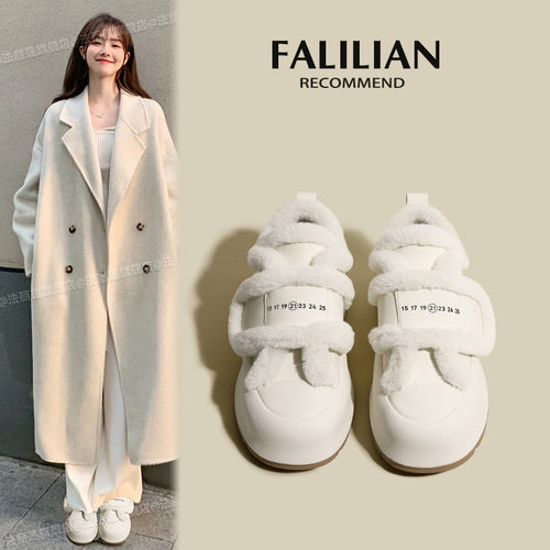 小码女鞋313233加绒棉鞋女秋冬运动休闲鞋子32码33小白鞋2025新款