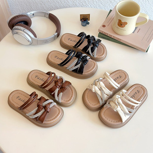 小码凉拖鞋313233女时尚拖鞋洋气时髦外穿2025新款小香风沙滩凉鞋
