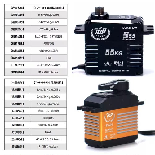 TOP舵机小金砖系列S钛齿系列