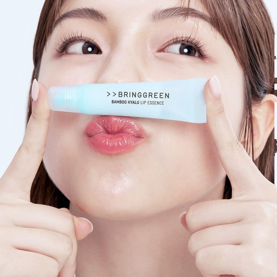 现货~韩国Bringgreen芭兰歌林润唇膏玻尿酸竹子精华唇膜滋润保湿