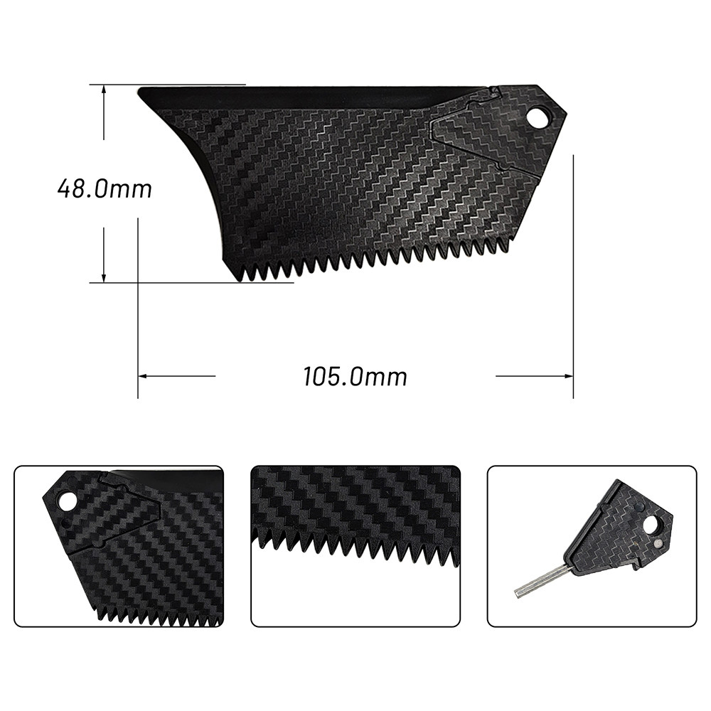 UPSURF梯形蜡梳 刮冲浪板蜡用仿碳纹路单个装刮蜡梳surf wax comb