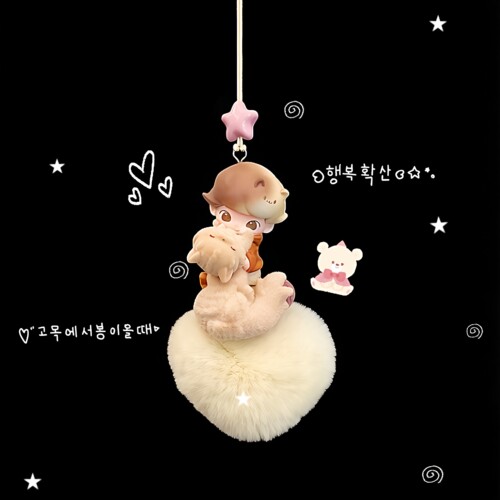 DIMOO时光限定系列可爱泡泡玛特车载后视镜挂件送女友创意礼物