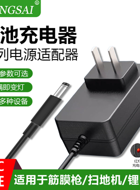 景赛4.2/8.4/12.6/16.8/21/25.2V锂电池充电器18650组智能1A电源