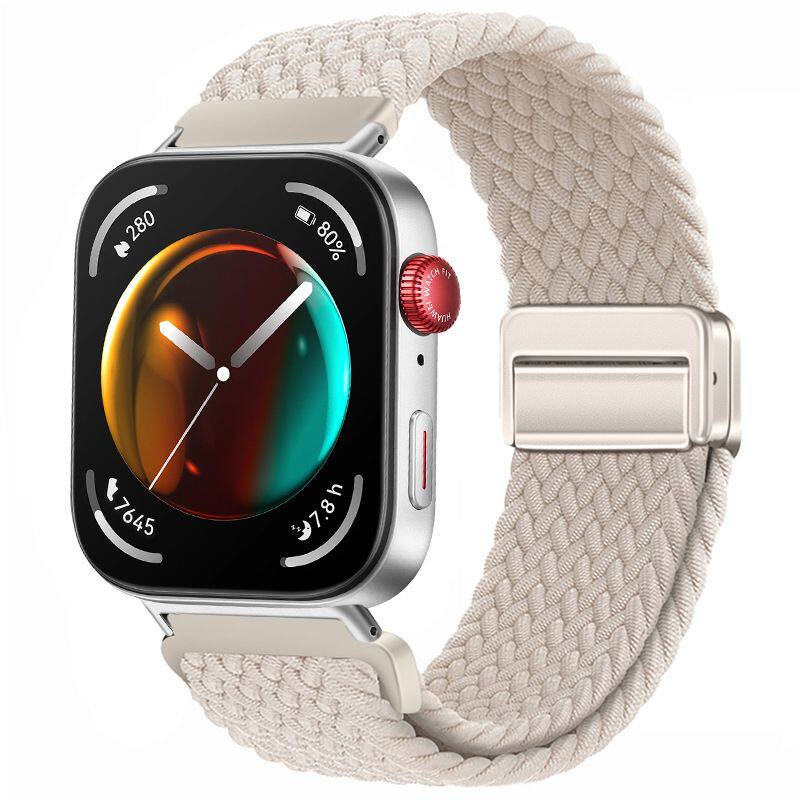 适用适用于华为FIT3表带尼龙编织磁吸扣HUAWEI WATCH FIT 3手表表