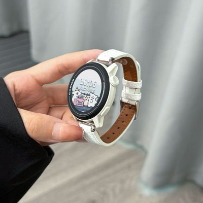 适用高驰corospace3表带PACE2荔枝纹皮质APEX2复古2pro真皮腕带