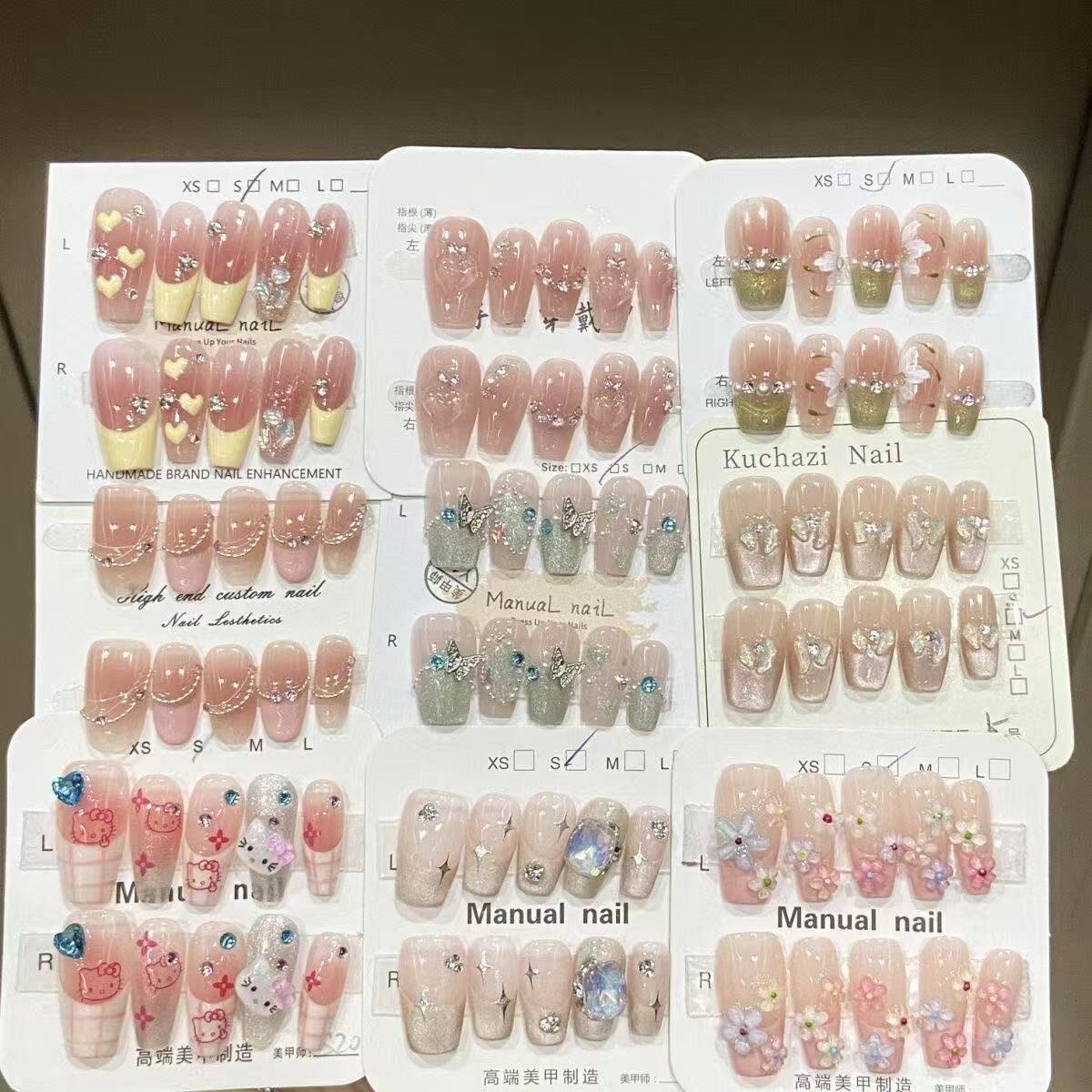纯手工穿戴甲盲盒多款式随机发货穿戴甲/甲片