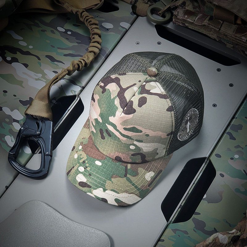 酋长WARCHIEF户外战术棒球帽鸭舌帽纱网透气软顶帽秋季百搭男女款