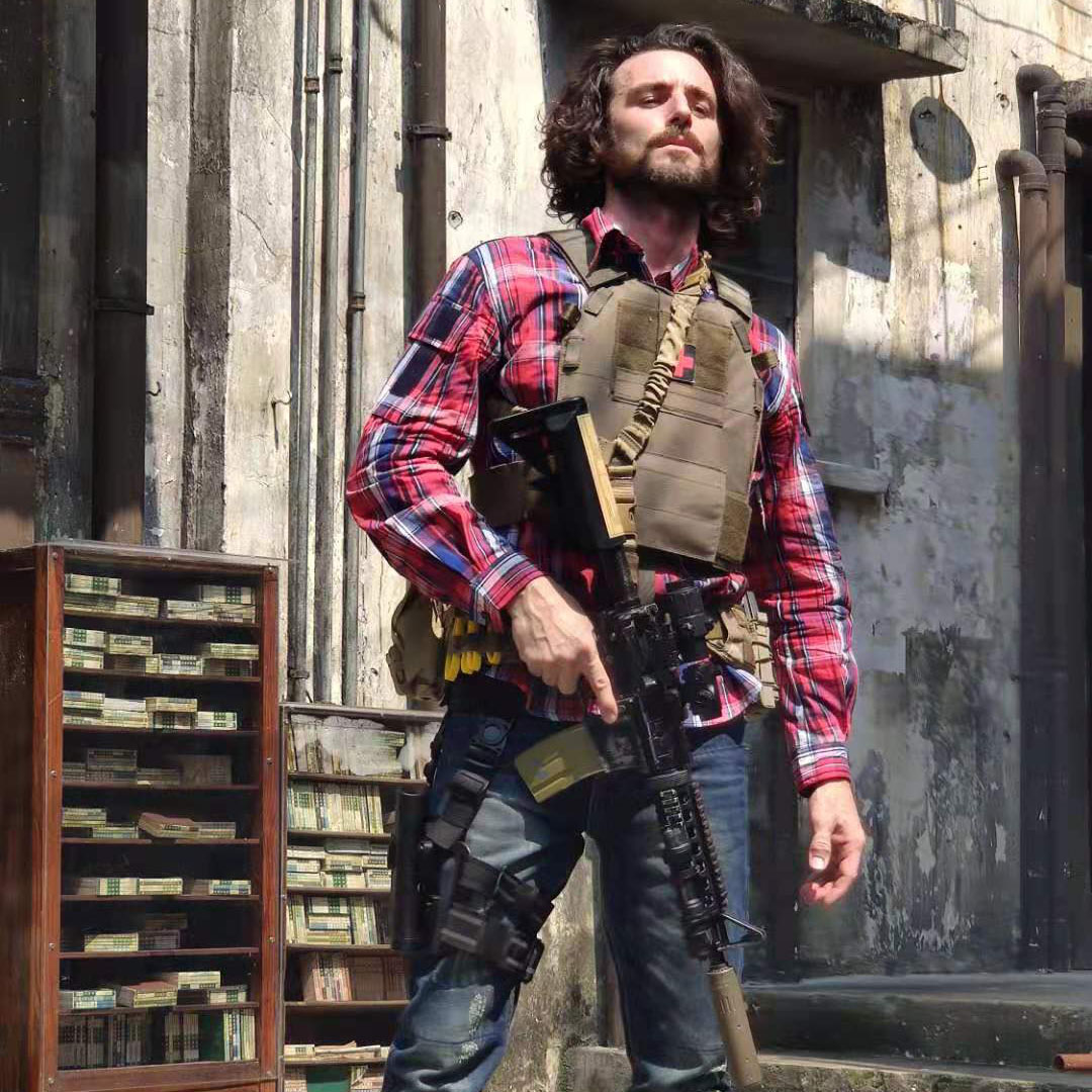 酋長男女戰術通勤襯衫軍迷格子衫