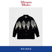 Humans 夏威夷男女同款 Mades 20AW 骷髅鬼手鬼爪 长袖 衬衫