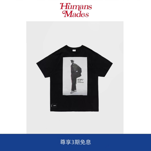 【Humans Mades】WTAPS西山彻潮牌人物印花短袖tee宽松棉圆领T恤