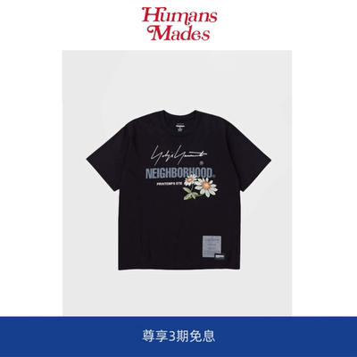 【Humans Mades】全棉印花日系基础短袖NBHD 联名山本耀司