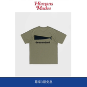 Humans Mades DCDT限定LOGO宽松百搭鲸鱼情侣短袖 T恤 25SS