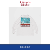 Humans Mades DCDT码 头帆船印花圆领长袖 情侣复古休闲宽松打底