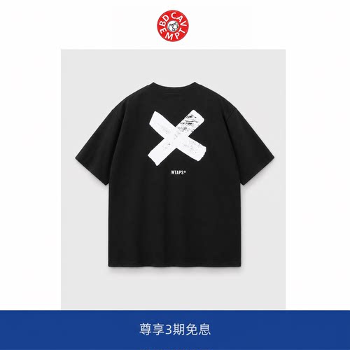 【BD CAVEMPT】WTAPS经典交叉隐藏款短袖CityBoy宽松重磅T恤