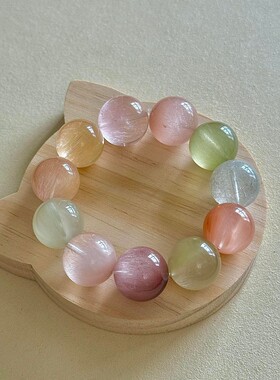 多宝水晶手链女款轻奢小众高颜值草莓晶海蓝宝手串招财暴富手饰品