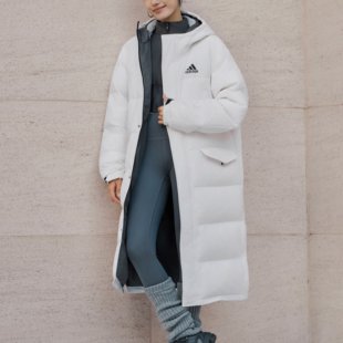 Adidas/阿迪达斯男子休闲鸭绒保暖运动上衣长款羽绒服外套KE5406