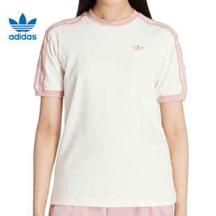 adidas/阿迪达斯三叶草女子RUFFLE运动休闲短袖T恤KC8821 KC8819