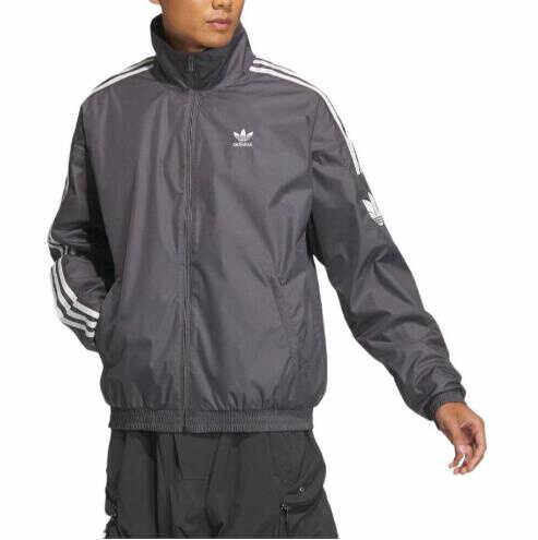 运动休闲立领夹克外套ADIDAS男子