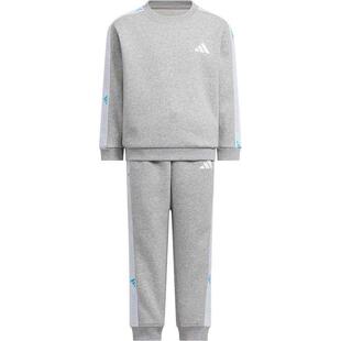 adidas阿迪 中大童经典时尚加绒保暖运动套装KR8302 KR8303KR8304