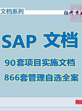 SAP项目案例蓝图实施案例中大型项目实施资料 各行业管理咨询案例
