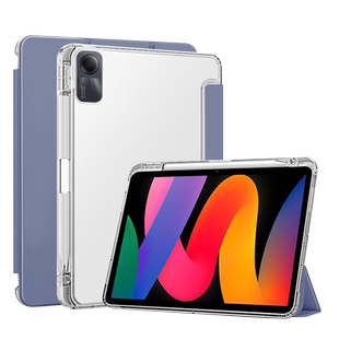 BOORCA适用于redmi红米padse11寸平板保护套8pro硅胶红米kpad壳7ultra带笔槽se8.7三折小米Pad6/7pro透明5壳