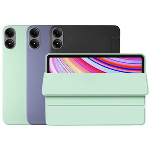 BOORCA适用于redmipadpro保护套轻薄三折红米PadPro12.1寸液态硅胶新款小米红米pad2pro磁吸软壳防摔皮套外壳