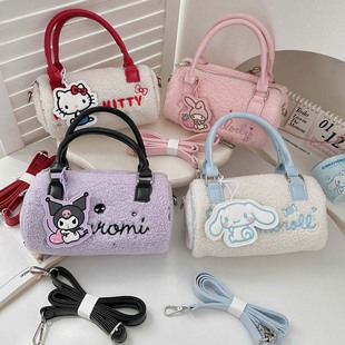 新款三丽鸥库洛米儿童手提斜挎包女孩零钱包手提包女童百搭女包包
