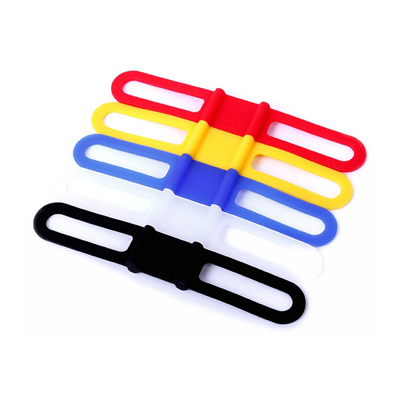 硅胶绑带自行车把带灯座码表座扎带山地车捆绑绳骑行装备单车配件