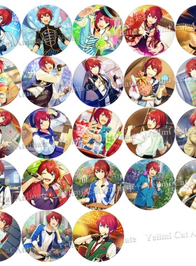 ES徽章虚拟偶像挂件随身镜 动漫周边梦幻祭吧唧 knights 07朱樱司