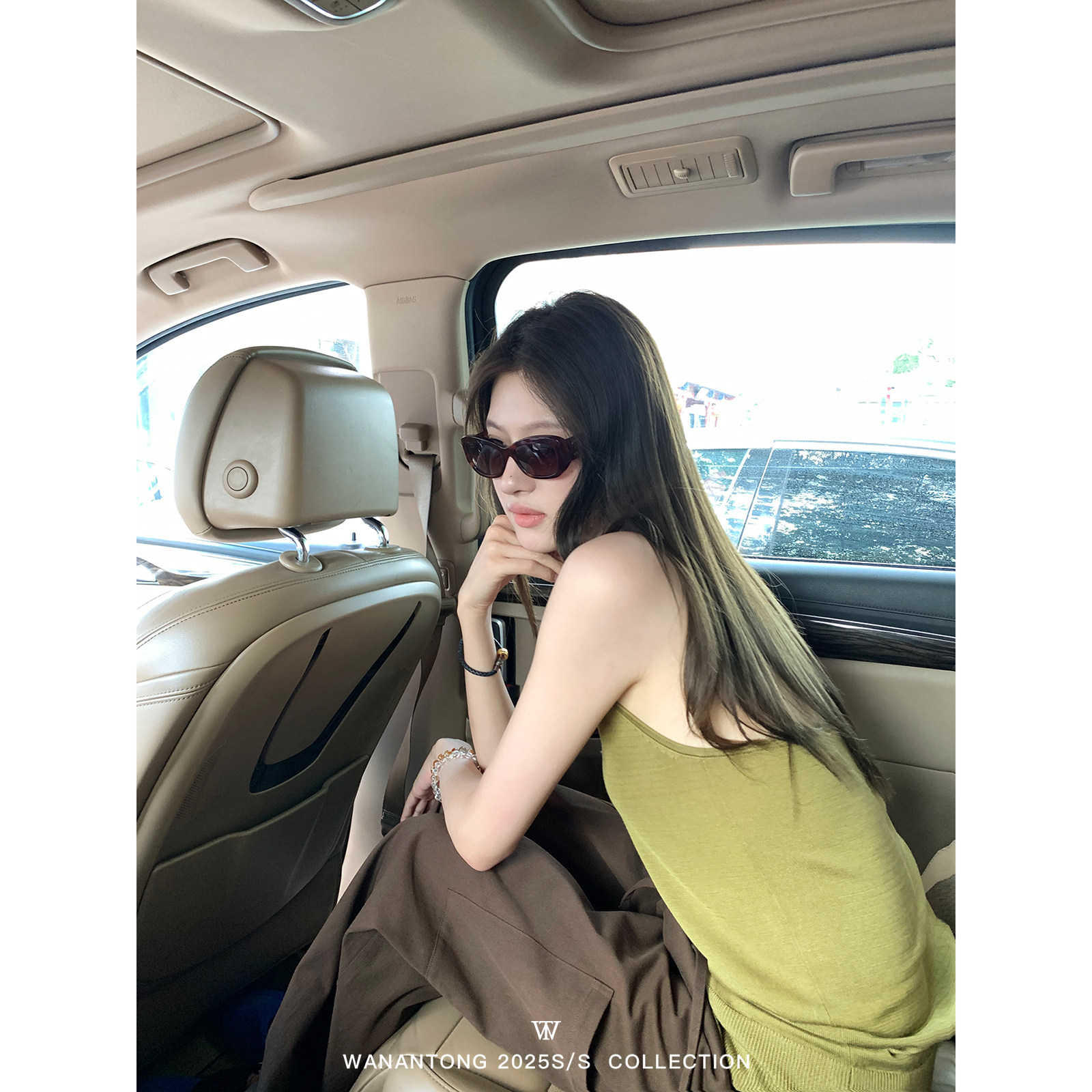 WANANTONG 大都会美术馆 极简全天丝凉感 银币纽扣挂脖女夏季,女装/女士精品,毛针织衫,淘宝优惠券,粉丝福利购,淘宝优惠卷