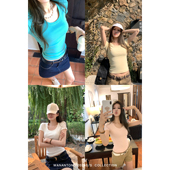 colorful巨显瘦 每人bi备 小蛮腰T女 可以囤多色 WANANTONG