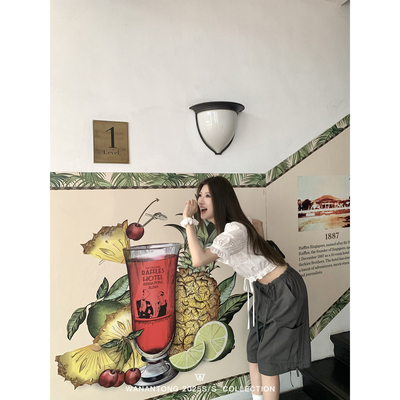 重工纱洗长短款工装裤