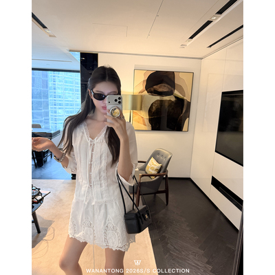 WANANTONG 抹胸or半裙 同时拥有! 定位镂空绣花女春夏