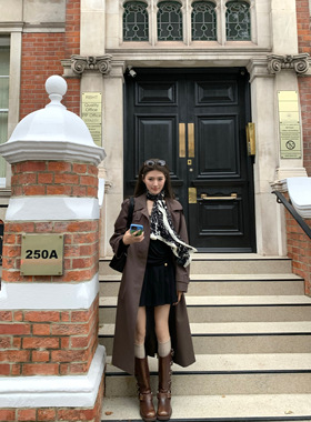 WANANTONG bbr vintage孤品 自带英伦松弛感风衣女秋季中长款外套