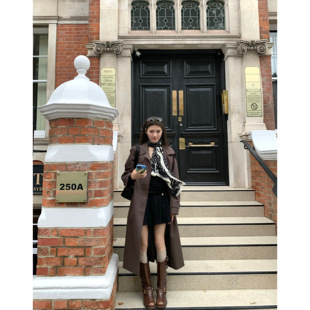 中长款 WANANTONG 自带英伦松弛感风衣女秋季 vintage孤品 外套 bbr