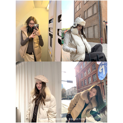 WANANTONG 全员自留 RRL 双版本顶配狐狸毛羽绒服女冬（毛领可拆