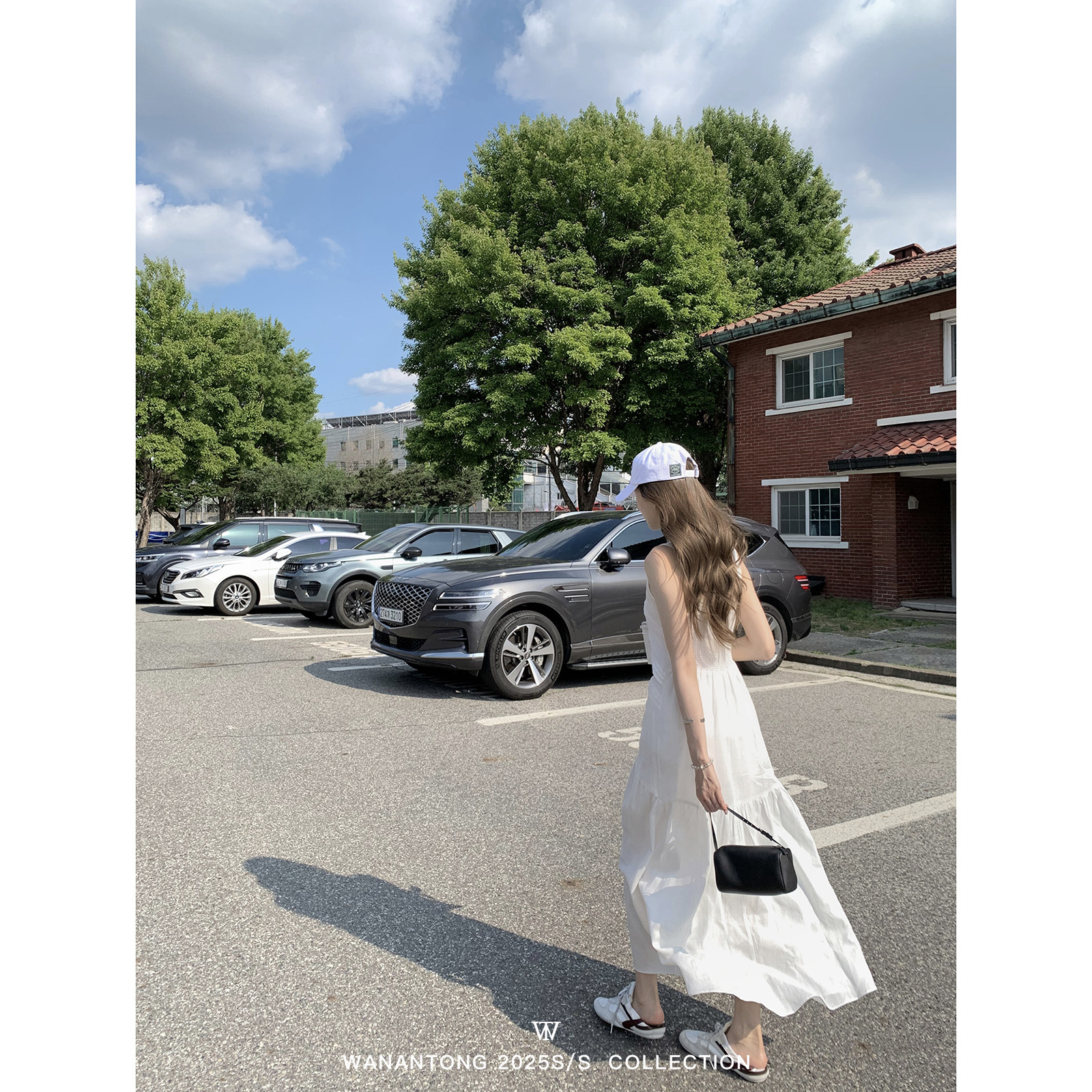 WANANTONG 白色自由诗 天丝亚麻连衣裙（后背打揽）女夏季长短款,女装/女士精品,连衣裙,淘宝优惠券,粉丝福利购,淘宝优惠卷