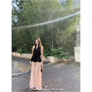 女夏季 WANANTONG 长裤 莱赛尔亚麻腔调阔腿裤 盛夏轻简cleanfit