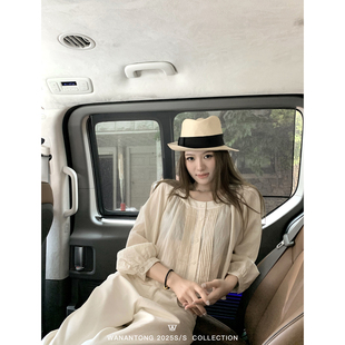 喜欢 修身 长岛冰茶 女夏季 清透天丝亚麻微透感罩衫 WANANTONG