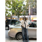 女阔腿长裤 du家猫须重水洗牛仔裤 童氏时髦女孩 WANANTONG